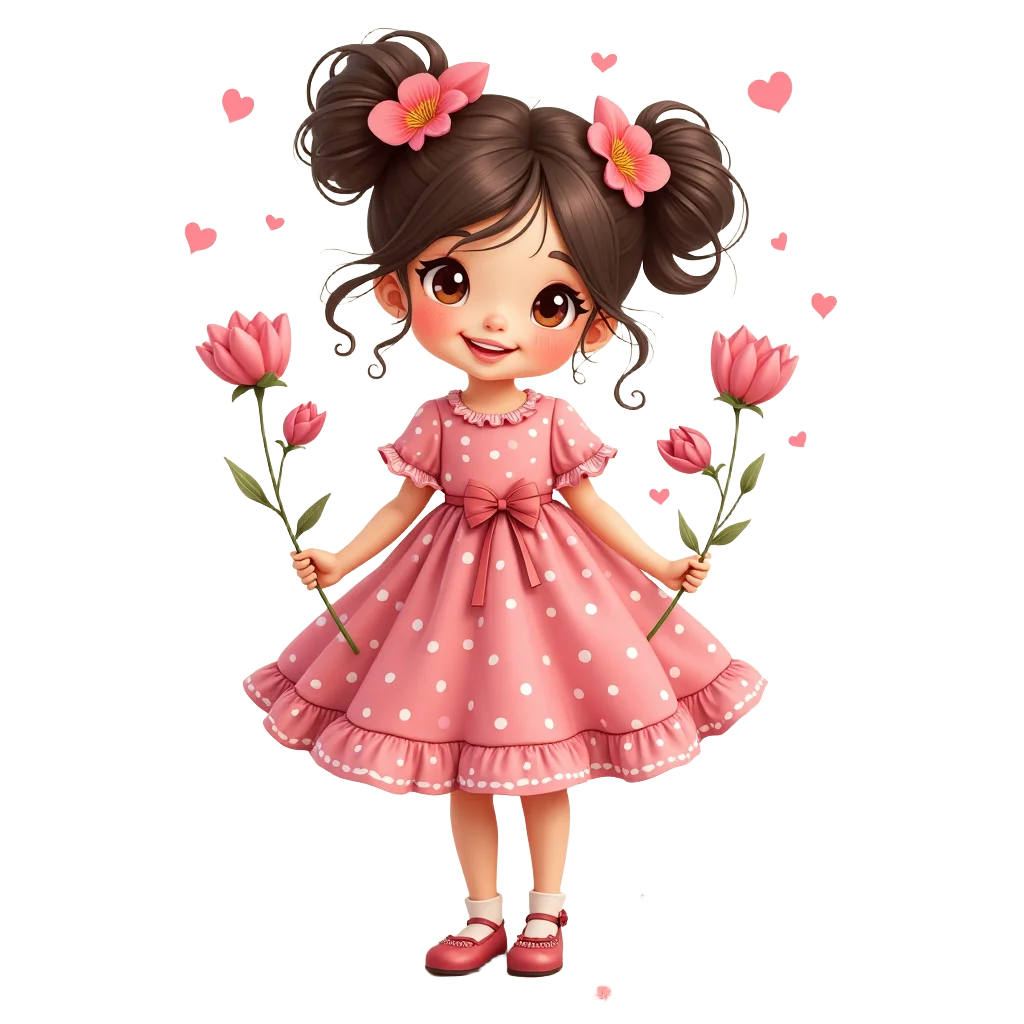 Charming Flower Girl